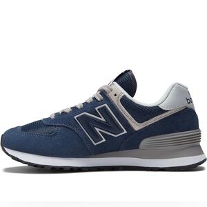 New Balance Women's 574 Core Sneaker, Navy/Grey, Size 6.5